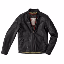 Spidi Vintage Veste en cuir de moto, noir, taille 54 pour Hommes