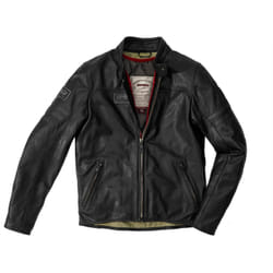 Spidi Vintage Veste en cuir de moto, noir, taille 56 pour Hommes