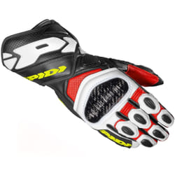 Spidi Carbo 7 Gants de moto, noir-blanc-jaune, taille M pour Hommes