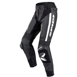 Spidi RR Pro 2 Pantalon en cuir de moto dames, noir-blanc, taille 46 pour Femmes