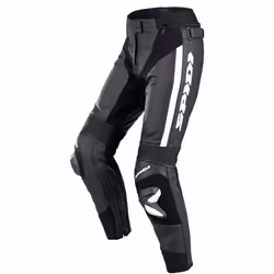 Spidi RR Pro 2 Pantalon en cuir de moto dames, noir-blanc, taille 50 pour Femmes