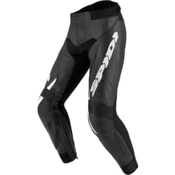 Spidi Tekker 2 Pantalon en cuir de moto, noir-blanc, taille 52 pour Hommes