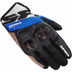 Spidi Flash-R Evo Gants de moto, noir-blanc-bleu, taille M pour Hommes