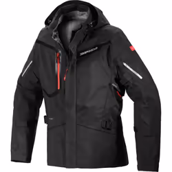 Spidi Mission-T Shield H2Out Step-InArmor Veste extérieure textile de moto, noir, taille S pour Hommes