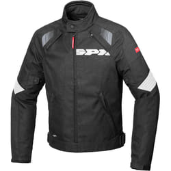 Spidi Flash Evo H2Out Veste textile de moto, noir-blanc, taille M pour Hommes