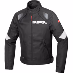 Spidi Flash Evo H2Out Veste textile de moto, noir-blanc, taille M pour Hommes