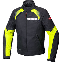 Spidi Flash Evo H2Out Veste textile de moto, noir-jaune, taille XL pour Hommes
