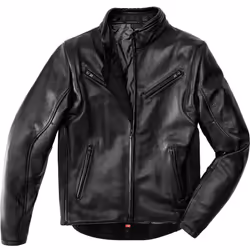 Spidi Premium Veste en cuir de moto, noir, taille 48 pour Hommes
