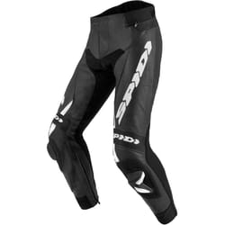 Spidi RR Pro 2 Pantalon de moto en cuir, noir-blanc, taille 54 pour Hommes
