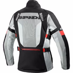 Spidi Terranet Veste textile de moto, noir-gris-rouge, taille 2XL pour Hommes