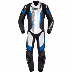 Spidi Laser Pro Combinaison en cuir de moto perforée d’une pièce, noir-bleu, taille 46 pour Hommes