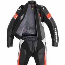 Spidi Laser Touring Deux pièces dames costume en cuir de moto, noir-blanc-rouge, taille 40 pour Femmes - Vue supplémentaire 6