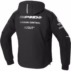 Spidi Armor H2Out Hoodie de moto, noir-blanc, taille 2XL pour Hommes - Vue supplémentaire 4