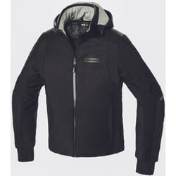 Spidi Armor H2Out Hoodie de moto, noir-blanc, taille 3XL pour Hommes