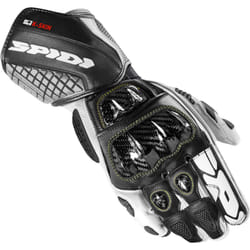 Spidi Carbo Kangaroo Gants de moto, noir-blanc, taille 3XL pour Hommes