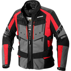 Spidi 4 Season Evo H2Out Veste textile moto, noir-rouge, taille 2XL pour Hommes