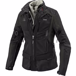 Spidi 4 Season Evo H2Out Veste textile de moto de dames, noir-vert, taille M pour Femmes
