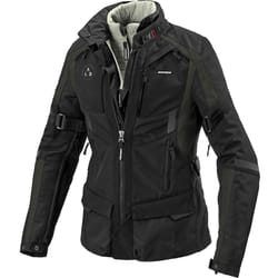 Spidi 4 Season Evo H2Out Veste textile de moto de dames, noir-vert, taille M pour Femmes