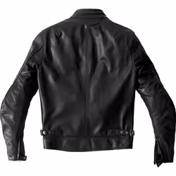 Spidi Mack Veste en cuir de moto, noir, taille 48 pour Hommes