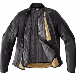 Spidi Mack Veste en cuir de moto, noir, taille 48 pour Hommes - Vue supplémentaire 4