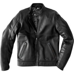 Spidi Mack Veste en cuir de moto, noir, taille 54 pour Hommes
