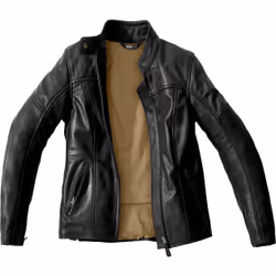 Spidi Mack Veste en cuir de moto dames, noir, taille 40 pour Femmes