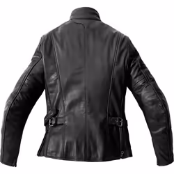 Spidi Mack Veste en cuir de moto dames, noir, taille 44 pour Femmes