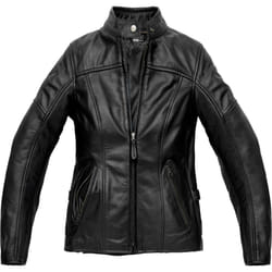 Spidi Mack Veste en cuir de moto dames, noir, taille 48 pour Femmes