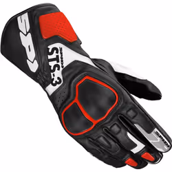 Spidi STS-R3 Gants de moto, noir-rouge, taille XL pour Hommes