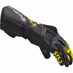 Spidi STS-R3 Gants de moto, noir-jaune, taille M pour Hommes