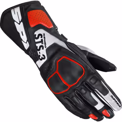 Spidi STS-3 Gants de moto dames, noir-rouge, taille S pour Femmes