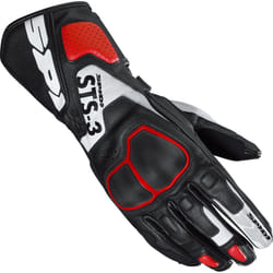 Spidi STS-3 Gants de moto dames, noir-rouge, taille M pour Femmes