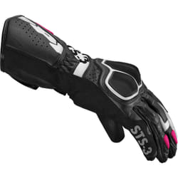 Spidi STS-3 Gants de moto dames, noir-rose, taille L pour Femmes