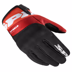 Spidi Flash-KP Gants de moto Tex, noir-rouge, taille S pour Hommes