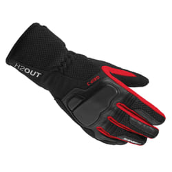 Spidi Grip 3 H2Out Gants de moto pour dames, noir-rouge, taille L pour Femmes
