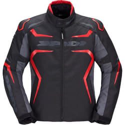 Spidi Race-Evo H2Out Veste textile de moto, noir-rouge, taille S pour Hommes