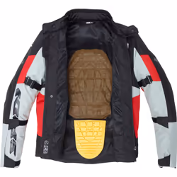 Spidi Crossmaster Veste textile de moto, blanc-rouge, taille M pour Hommes