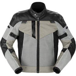 Spidi Vent Pro Veste en cuir de moto, noir-blanc, taille 52 pour Hommes