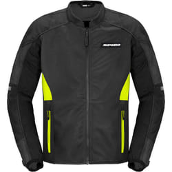 Spidi Super Net Blouson de moto, noir-jaune, taille 2XL pour Hommes