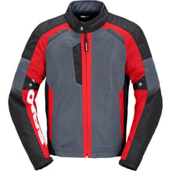 Spidi Tek Net Veste moto, noir-gris-rouge, taille M pour Hommes