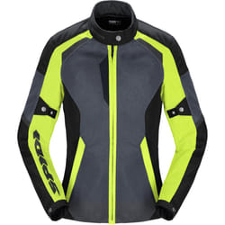 Spidi Tek Net Veste de moto pour dames, noir-gris-jaune, taille XL pour Femmes