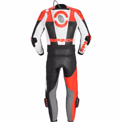 Spidi DP-Progressive Touring Costume deux pièces en cuir de moto, noir-rouge, taille 50 pour Hommes - Vue supplémentaire 4