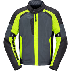 Spidi Tek Net Veste moto, noir-gris-jaune, taille M pour Hommes
