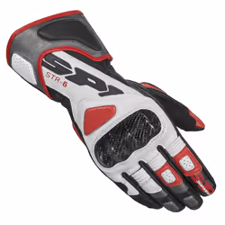Spidi STR-6 Gants de moto, noir-blanc-rouge, taille XL pour Hommes