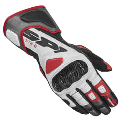 Spidi STR-6 Gants de moto, noir-blanc-rouge, taille XL pour Hommes