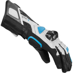 Spidi STR-6 Gants de moto pour dames, noir-blanc-bleu, taille XL pour Femmes