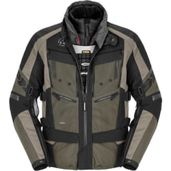 Spidi 4 Season Evo H2Out Veste textile moto, noir-vert, taille L pour Hommes