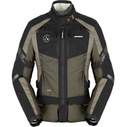 Spidi 4 Season Evo H2Out Veste textile de moto de dames, noir-vert, taille 2XL pour Femmes