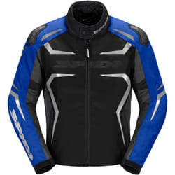 Spidi Race-Evo H2Out Veste textile de moto, noir-bleu, taille L pour Hommes