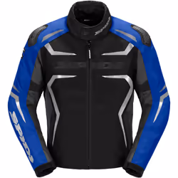 Spidi Race-Evo H2Out Veste textile de moto, noir-bleu, taille 5XL pour Hommes